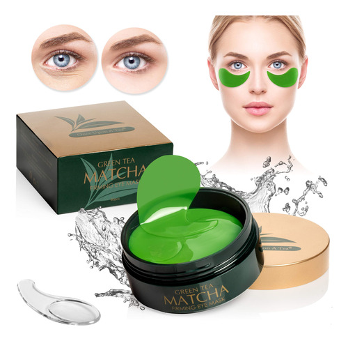 Mascara De Ojos Reafirmante Matcha De Te Verde, 30 Pares De 