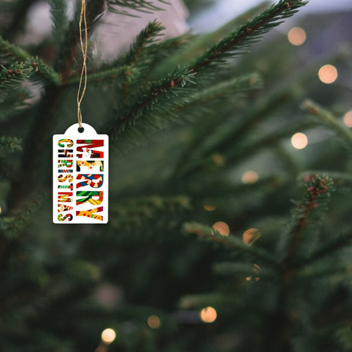 Imagem 4 de 8 de 2 Conjuntos Feliz Natal Diy Etiquetas Etiquetas Papel De Emb