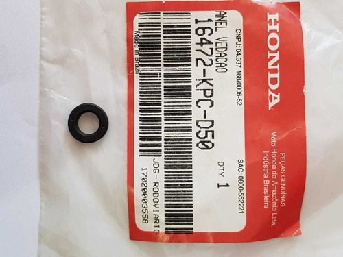 O-ring Inferior De Inyector Original Honda Cb190