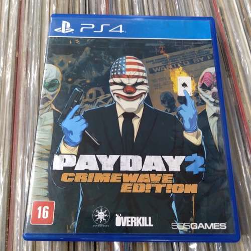 Jogo Payday Crimewave Ps4 Game Playstation Mídia Física