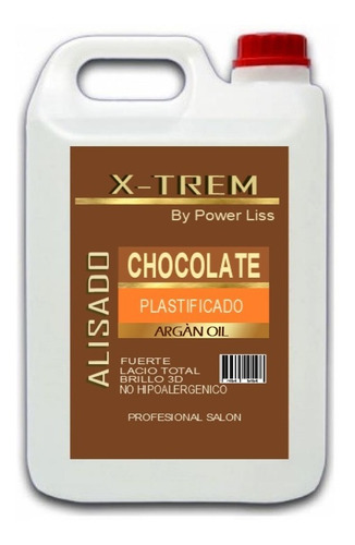 Bidon 5 Litros Alisado Chocolate Fuerte Plastificado Envio