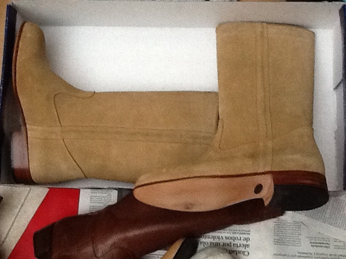 Botas Silla Argentino Tipo Montar Gamuza Color Camel