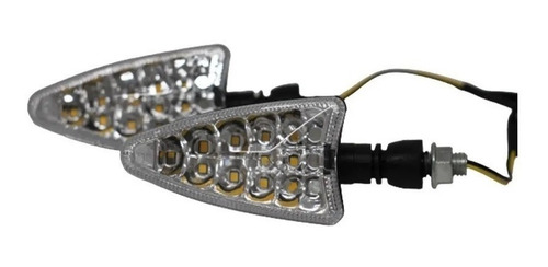 Imagen 1 de 5 de Faro Luz Giro Moto Universal Ambar 12v 5w 1500 Lum Juego X2