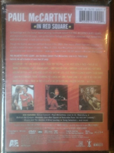 Paul. Mc.cartney_.in. Red. Square ( Dvd Importado )