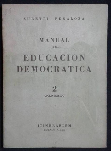 Imagen 4 de 8 de Manual De Educacion Democratica 1 Y 2 Zuretti Peñaloza