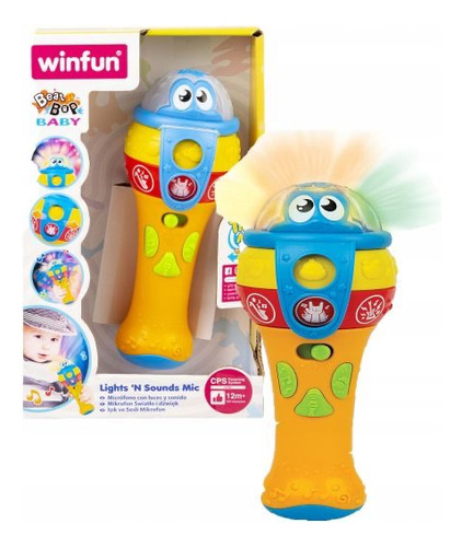 Microfono De Juguete Winfun Con Luces Y Sonidos