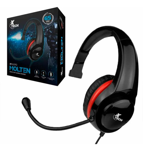 Auricular Gamer Xtech Xth-520rd Micrófono Mono Pc Ps4 Xbox