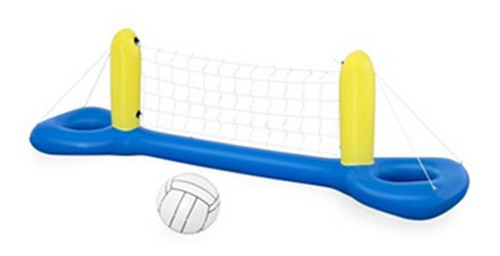 Juego De Voleibol Inflable Para Piscina, Con Aros Engrosados