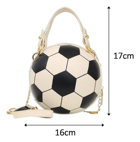 C Elegante Bandolera Con Forma De Balón De Fútbol, Monedero,