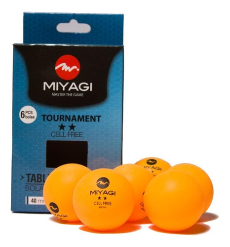 Bola Tenis De Mesa Miyagi Tt-9902 Tournament 2 Estrellas