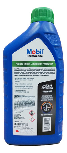 Mobil Permazone 50/50 Prediluido 1 Litro