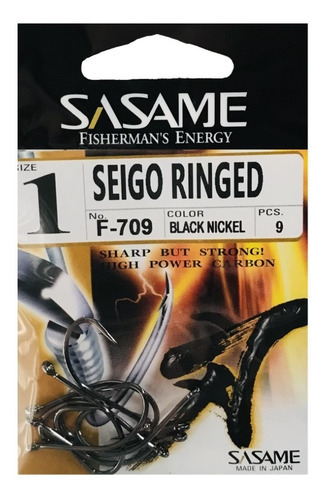 Anzuelos Sasame Seigo Ringed F-709 N° 1 Made In Japan