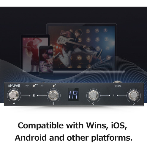 M-vave Pedal De Control Midi 4 Botones