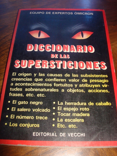 Diccionario De Las Supersticiones 