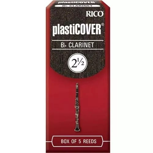 Palheta Rico Plasticover Clarinete Bb 2,5 D'addario 5 Peças