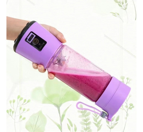 Mini Vaso Licuadora Procesadora Portatil Usb Recargable Verde Lima