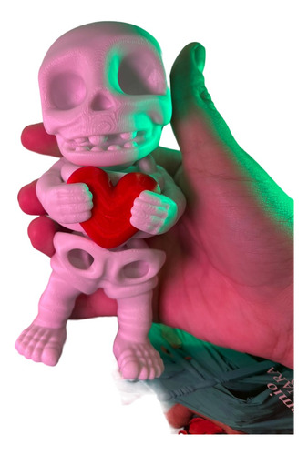 Muñeco Esqueleto Con Corazón Impreso En 3d Grande