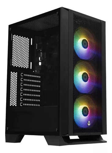 PC Gamer Completo Mancer, AMD Ryzen 5 4600G, 16GB DDR4, SSD 480GB + Monitor  21 + Cadeira Gamer