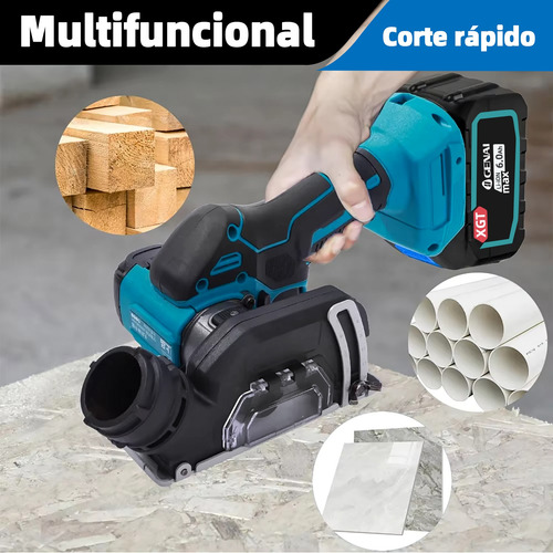 Mini Serra De Corte 5 Em 1 Portatil 68v Sem Fio 2 Baterias