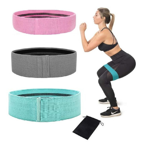 3pzs Bandas Elasticas Ligas Resistencia Pilates Gym Fitness