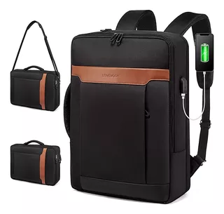Lovevook Convertible Laptop Backpack Bag, 3 En 1 Mens Messen