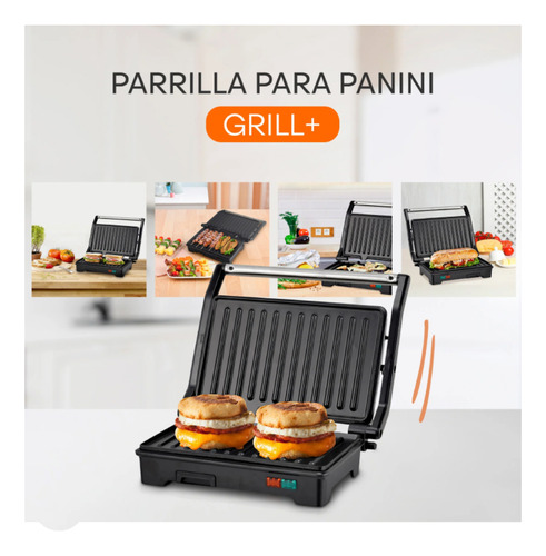 Parrilla Panini Masterchef Mk-pg-2 2 Rebanadas Acero 127 V