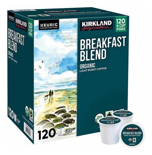 Kirkland Keurig Cafe Breakfast Blend Capsulas 120 K-cup Pods