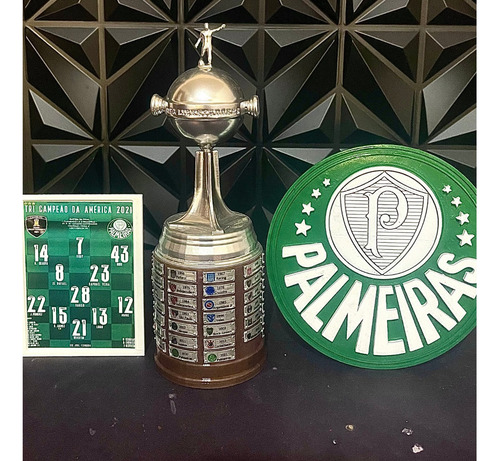 Miniatura Taça Libertadores Da América+mascote+quadro