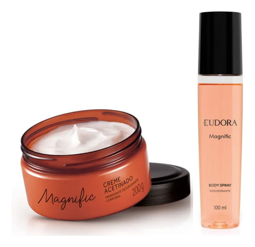 Kit 2 Und. Creme Corporal + Desodorante Magnific- Eudora