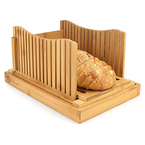 Bamboo Bread Slicer For Homemade Bread Loaf  3 Thicknes...