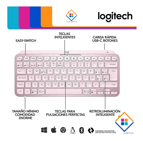 Teclado Inalámbrico Iluminado Logitech Mx Keys Mini