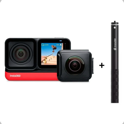 Camara Insta360 One R Twin Edition 5.7k + 4k + Selfie Stick 