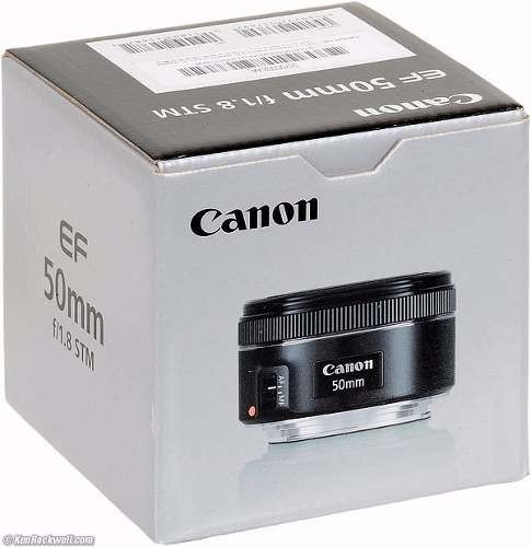 Lente Canon Ef 50mm F/1.8 Stm Com Motor De Auto-foco