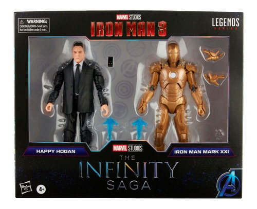 Figura Marvel Iron Man Midas Armor & Happy Hogan (im 3 2013)