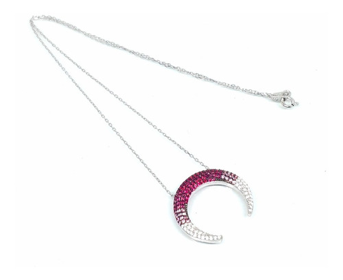 Collar Plata Fina Turca 0.925 Forma Luna