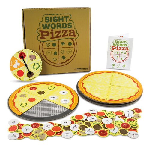 Pint-size Scholars Sight Words Pizza Juego De Mesa | 120 Pal