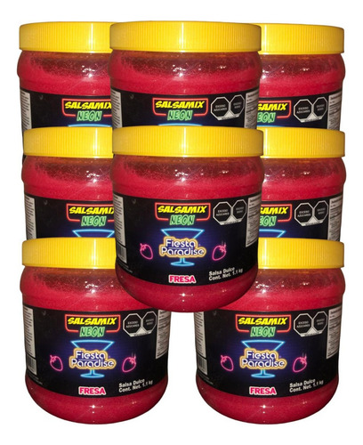 Salsa Mix Neon Fresa 7.7kg Escarchar Michelada Coctel
