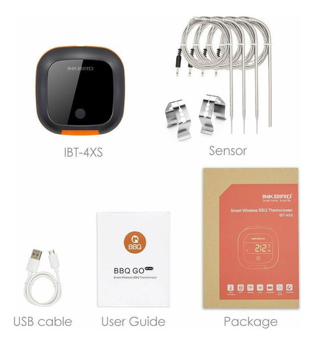 Zc Termómetro Bluetooth For Carne Cocinar Comida Barbacoa