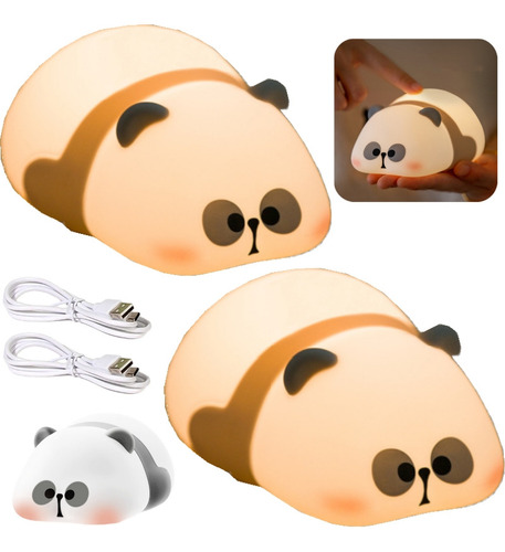 Lámpara De Noche Panda Night Light Para Niños Con Control