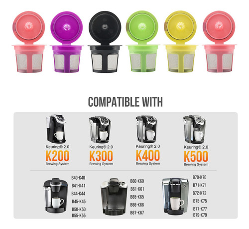 B Filtros De Cápsulas De Café Reutilizables Y Recargables K