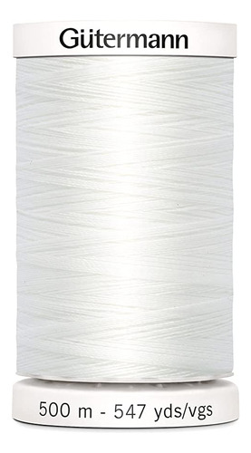 Gutermann  - Hilo Para Coser (547 Yardas), Color Blanco