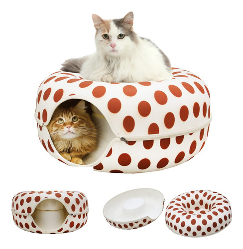 Cama Tunel Grande Para Gatos, Casa Para Gatos Resistente A L