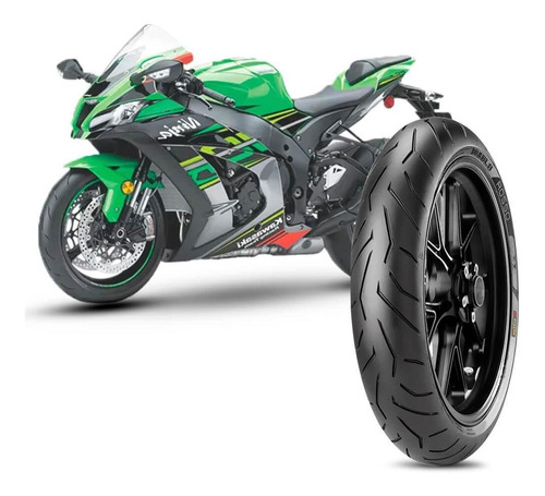 Pneu Moto Ninja 300 Pirelli Aro 17 120/70-17 58w Dianteiro Diablo Supercorsa Sp