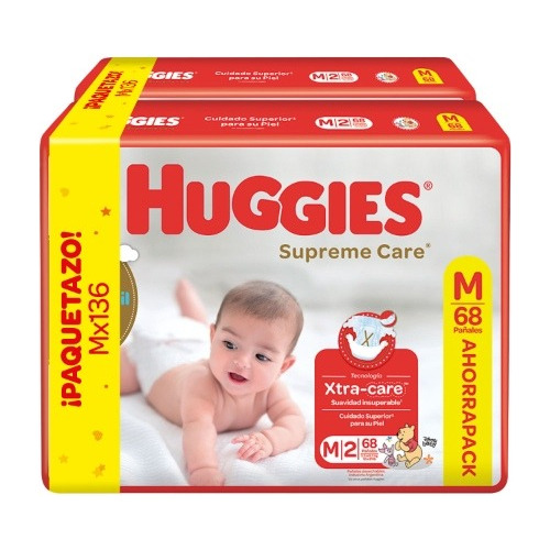 Huggies Supreme Care M (5.5 A 9.5 Kg) - X136