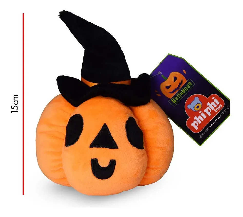 Peluche Calabaza Halloween Phi Phi Toys 15cm Naranja