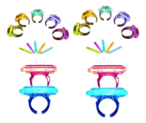 Anillos Luminosos Cotillon Neon Led Luz Luces Colores X20