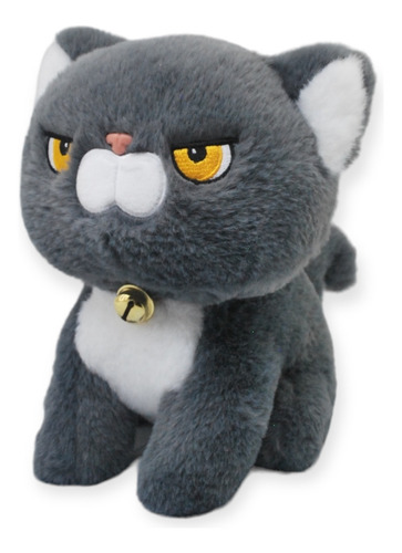 Peluche Gato Refunfuñon Gris Gde Ranizzima