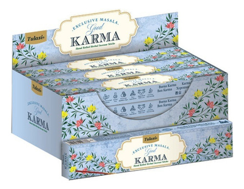 Caja De Incienso X12 Masala Exclusive Aroma Karma Tulasi