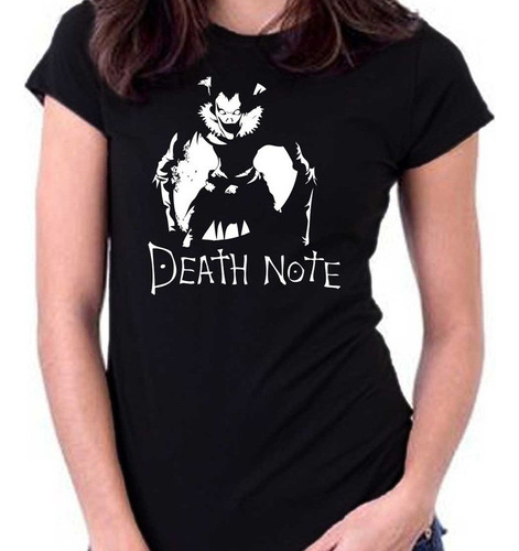 Remera Mujer Death Note 100% Algodón Calidad Premium 10