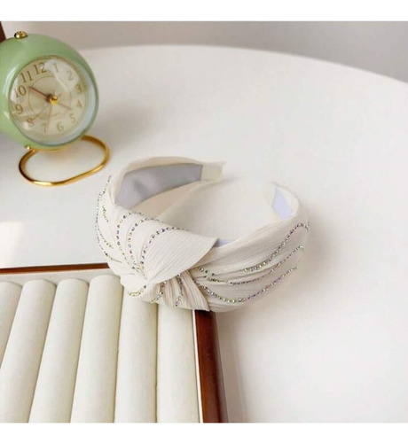 Diademas Unicolor De Nudo Con Brillantes 3 Piezas